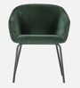 Senses Velvet Armchair in Green Colour