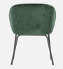 Senses Velvet Armchair in Green Colour