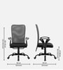 Seoul Breathable Mesh Ergonomic Chair in Bold Grey Colour