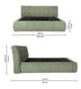 Seoul Queen Size Bed With Hydraulic Storage in Green Colour Seoul Queen Size Bed With Hydraulic Storage in Green Colour