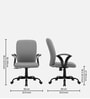 Seoul-X Fabric Ergonomic Chair in Bold Grey Colour