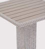Sepang Wicker Table in White & Grey Colour