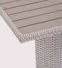 Sepang Wicker Table in White & Grey Colour