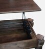 Ser Solid Wood Coffee Table in Walnut Finish with Lift Up Top
