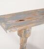 Ser Wooden Console Table In Grey Colour