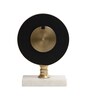 Seraphic Marble Timepiece In Gold Clock