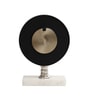 Seraphic Marble Timepiece In Silver Clock