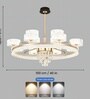 Seraphina Smart Voice LED Chandelier Light | Premium Modern Ceiling Fixture with Voice Control | Luxurious Ambient Lighting for Home Interiors