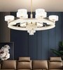 Seraphina Smart Voice LED Chandelier Light | Premium Modern Ceiling Fixture with Voice Control | Luxurious Ambient Lighting for Home Interiors