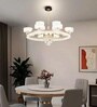 Seraphina Smart Voice LED Chandelier Light | Premium Modern Ceiling Fixture with Voice Control | Luxurious Ambient Lighting for Home Interiors