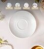 Serena Floral 250ml White Ceramic Tea Cup & Saucer Set