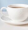 Serena Floral 250ml White Ceramic Tea Cup & Saucer Set