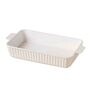 Serena Lily 500ml White Ceramic Bake & Serve Plate with Handle