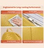 Serene 3XL Leatherette Bean Bag With Beans With Footrest & Cushion In Yellow Colour Serene 3XL Leatherette Bean Bag With Beans With Footrest & Cushion In Yellow Colour