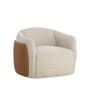 Serene Barrel Chair In White Color