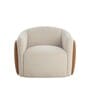 Serene Barrel Chair In White Color