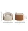 Serene Barrel Chair In White Color
