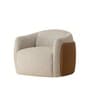 Serene Barrel Chair In White Color