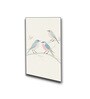 Bird Art Set of 4 Canvas Wall Painting Black Frame