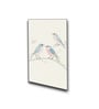 Bird Art Set of 4 Canvas Wall Painting Black Frame
