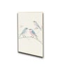Bird Art Set of 4 Canvas Wall Painting Gold Frame
