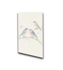 Bird Art Set of 4 Canvas Wall Painting White Frame