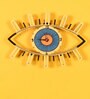 Multicolour Wood Serene Eyes Novelty Wall Clock