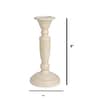 Serene Glow Off White Metal Candle Stand