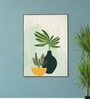 Serene Green Plant Bowl Canvas Wall Art Print