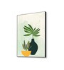 Serene Green Plant Bowl Canvas Wall Art Print