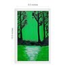Serene In Green Handmade Acrylic Paint On Canvas Unframed