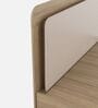 Serene King Size Bed With Box Floor Storage In Santana Oak & Bamboo Flute Finish