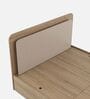 Serene King Size Bed With Box Floor Storage In Santana Oak & Bamboo Flute Finish