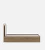 Serene King Size Bed With Box Floor Storage In Santana Oak & Bamboo Flute Finish