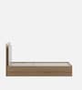 Serene King Size Bed With Hydraulic Storage In Santana Oak & Bamboo Flute Finish
