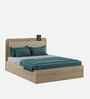Serene King Size Bed With Box Floor Storage In Santana Oak & Bamboo Flute Finish