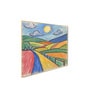 Landscape Canvas Wall Painting Set of 4 Gold Frame