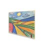 Landscape Canvas Wall Painting Set of 4 Gold Frame