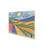 Landscape Canvas Wall Painting Set of 4 Gold Frame
