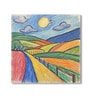 Landscape Canvas Wall Painting Set of 4 Gold Frame