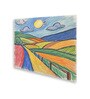 Landscape Canvas Wall Painting Set of 4 Gold Frame