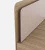 Serene Queen Size Bed With Hydraulic Storage In Santana Oak & Bamboo Flute Finish