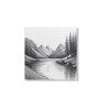 Tree Art Set of 4 Canvas Printed Wall Painting White Frame