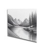 Tree Art Set of 4 Canvas Printed Wall Painting White Frame
