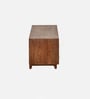 Serene Sheesham Wood Open Shelf TV Console In Provincial Teak Finish