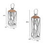 Serene Silver Stainless Steel Table Lantern