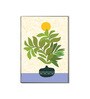 Serene Sunlit Plant Canvas Wall Art Print