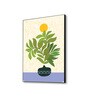 Serene Sunlit Plant Canvas Wall Art Print