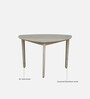 Serengeti Mango Wood 3 Seater Dining Set In White Wash Finish