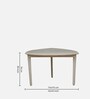 Serengeti Mango Wood 3 Seater Dining Set In White Wash Finish